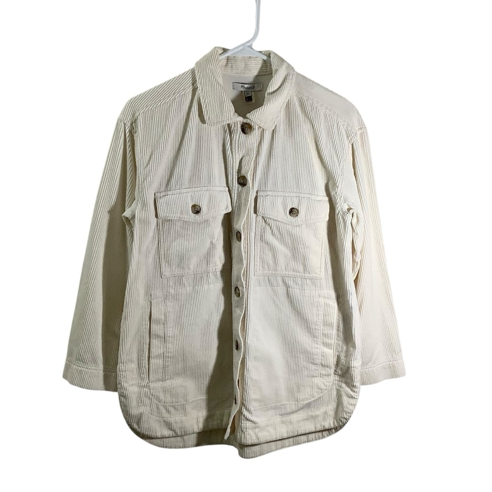 Madewell Corduroy Yorkway Shirt Jacket in Lighthouse